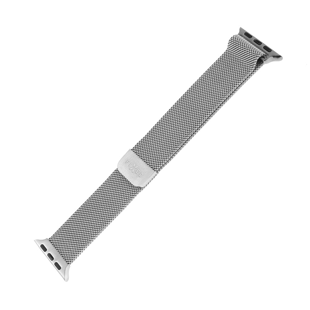 Каишка Fixed Mesh за Apple Watch 42mm / 41mm / 40mm / 38mm Series, Сребриста