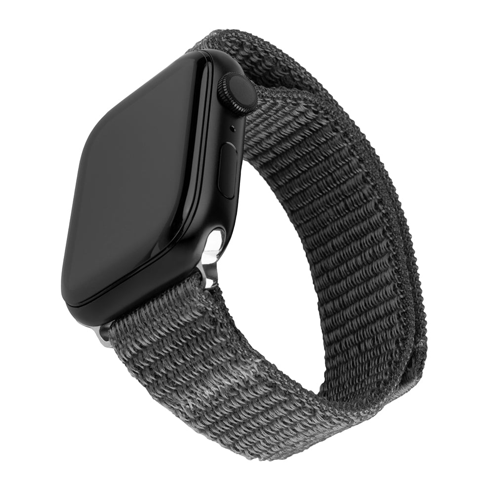 Каишка Fixed Nylon Sporty за Apple Watch 42mm / 41mm / 40mm / 38mm Series, Тъмно сива