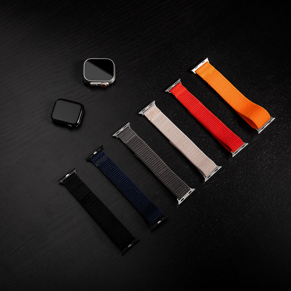 Каишка Fixed Nylon Sporty за Apple Watch 42mm / 41mm / 40mm / 38mm Series, Черна