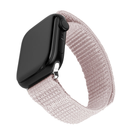 Fixed Nylon Sporty Strap for Apple Watch 49mm / 46mm / 45mm / 44mm / 42mm Series, Rose Gold