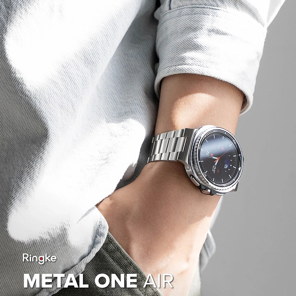 Каишка Ringke Metal One Air за Samsung Galaxy Watch8 / Watch8 Classic Series, Сребриста