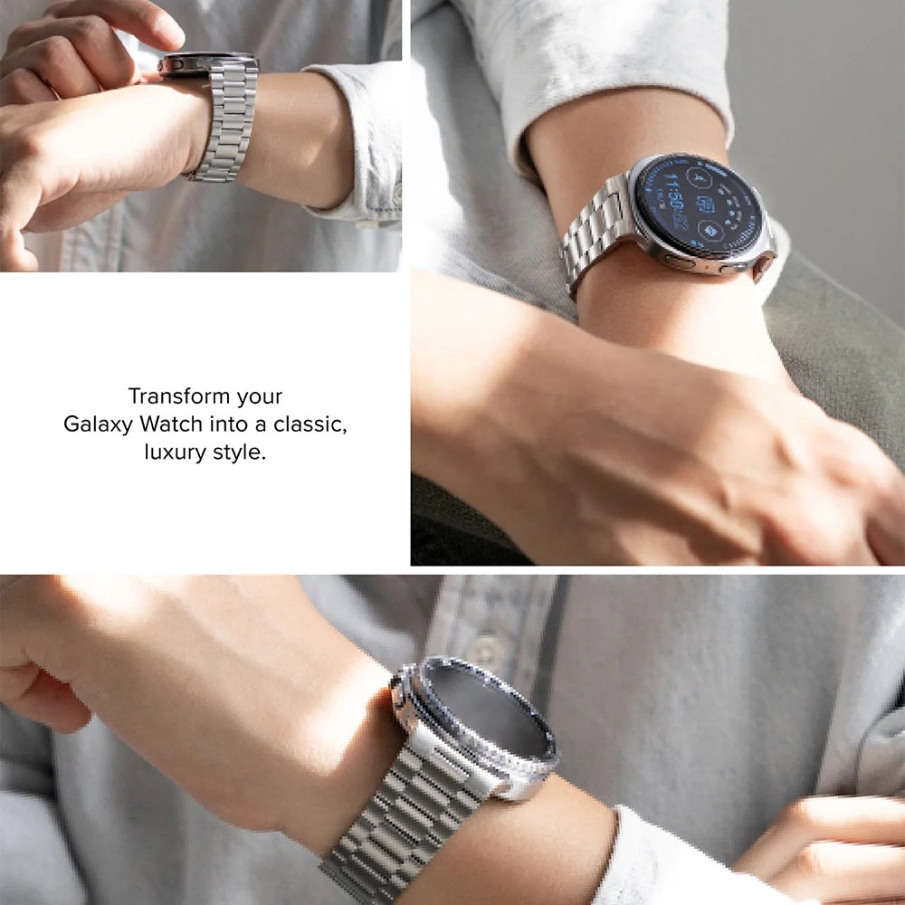 Каишка Ringke Metal One Air за Samsung Galaxy Watch8 / Watch8 Classic Series, Сребриста