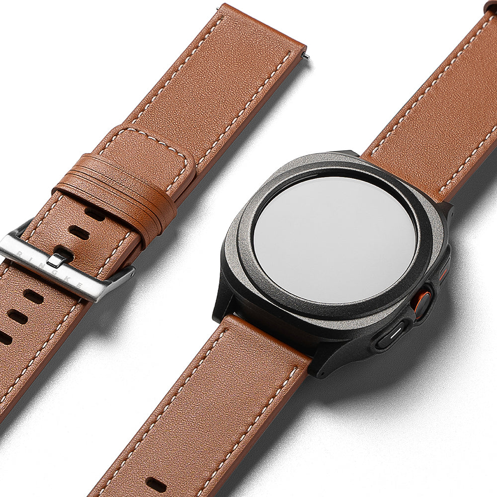 Каишка Ringke One Basic Bold за Fossil Watch / Mobvoi Watch / Suunto Watch Series, 24mm, Кафява