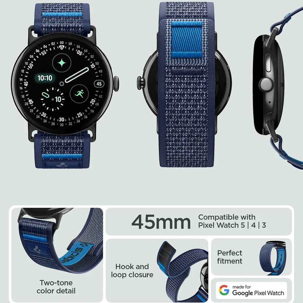 Каишка Spigen Athlex Air 2 за Google Pixel Watch 45mm Series, Тъмносин AMP11748