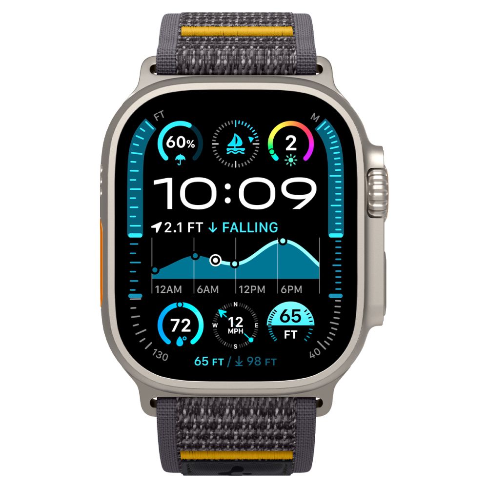 Каишка Spigen Athlex Air за Apple Watch 49mm / 46mm / 45mm / 44mm Series, Сива AMP09034