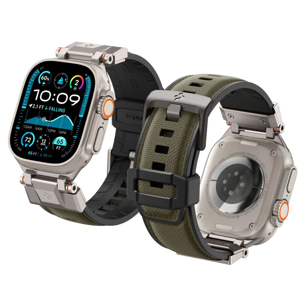 Каишка Spigen DuraPro Armor за Apple Watch 49mm / 46mm / 45mm / 44mm / 42mm Series, зелена AMP09102