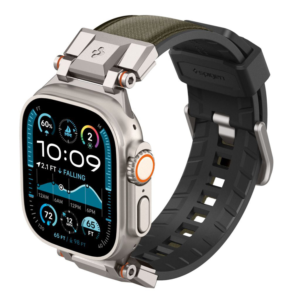 Каишка Spigen DuraPro Armor за Apple Watch 49mm / 46mm / 45mm / 44mm / 42mm Series, зелена AMP09102