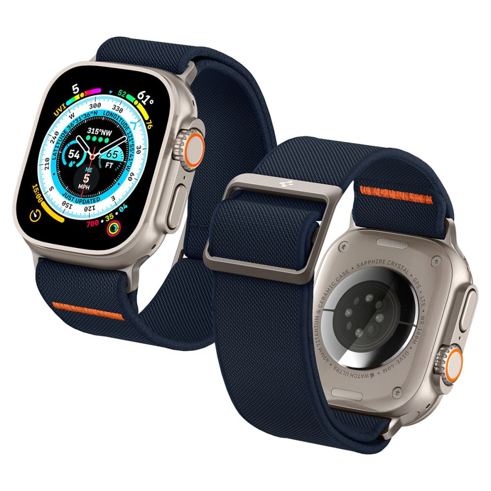 Каишка Spigen Fit Lite Ultra за Apple Watch 49mm / 46mm / 45mm / 44mm / 42mm Series, Тъмносиня AMP05984