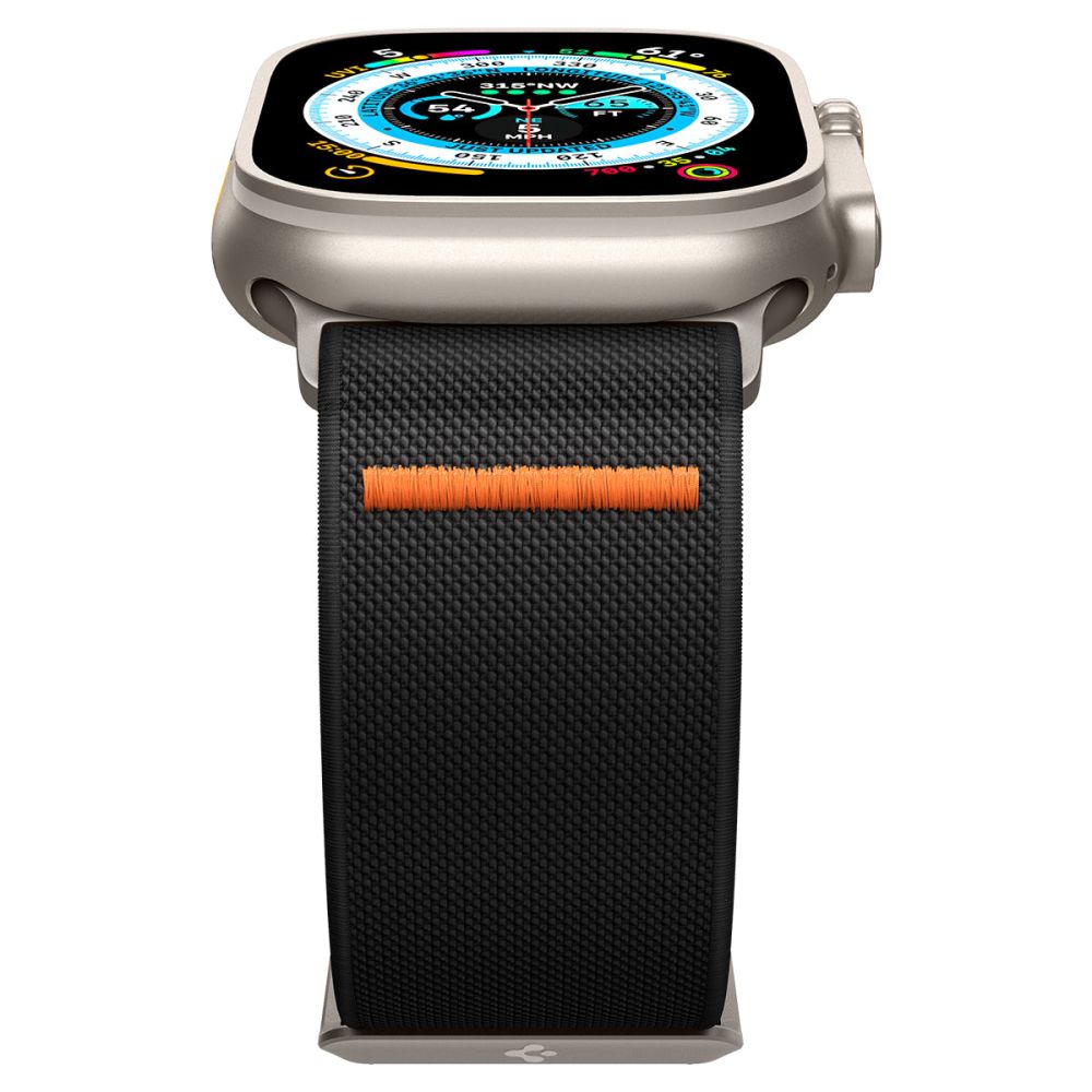 Каишка Spigen Fit Lite Ultra за Apple Watch 49mm / 46mm / 45mm / 44mm / 42mm Series, Черна AMP05983
