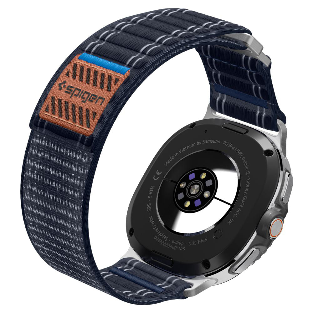 Каишка Spigen WBF0 за Samsung Galaxy Watch8 / Watch8 Classic Series, Тъмносиня