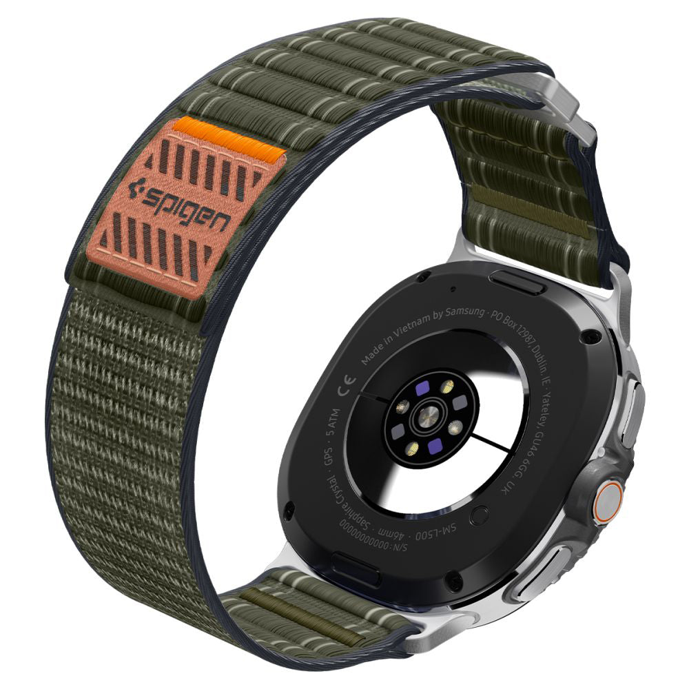 Каишка Spigen WBF0 за Samsung Galaxy Watch8 / Watch8 Classic Series, Зелена AMP10154