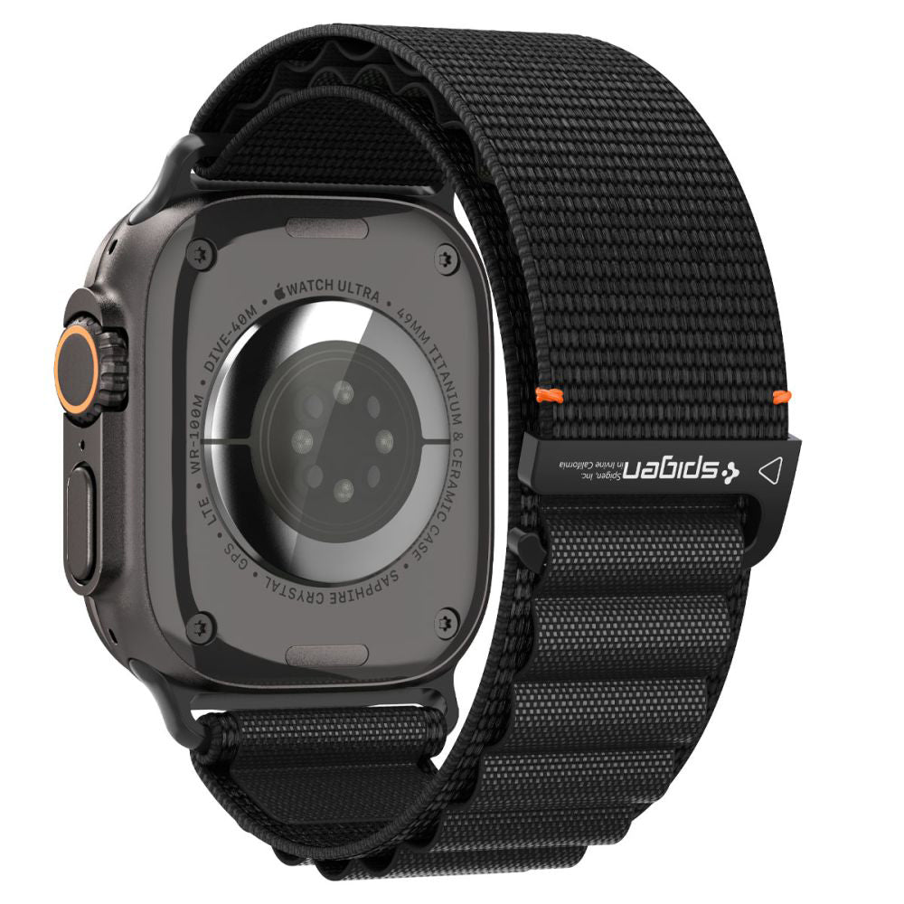 Каишка Spigen WBF1 за Apple Watch 49mm / 46mm / 45mm / 44mm Series, Черна AMP10144