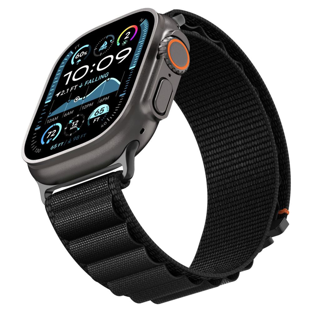 Каишка Spigen WBF1 за Apple Watch 49mm / 46mm / 45mm / 44mm Series, Черна AMP10144