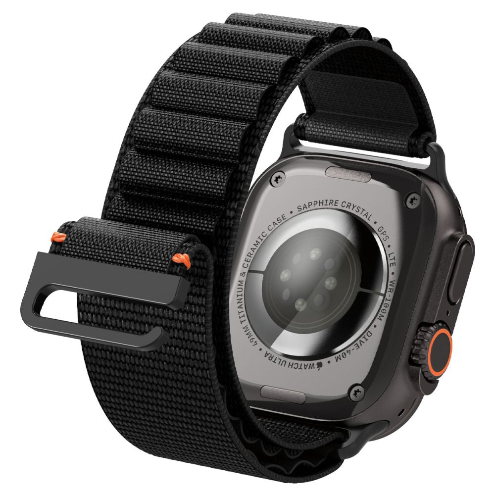 Каишка Spigen WBF1 за Apple Watch 49mm / 46mm / 45mm / 44mm Series, Черна AMP10144