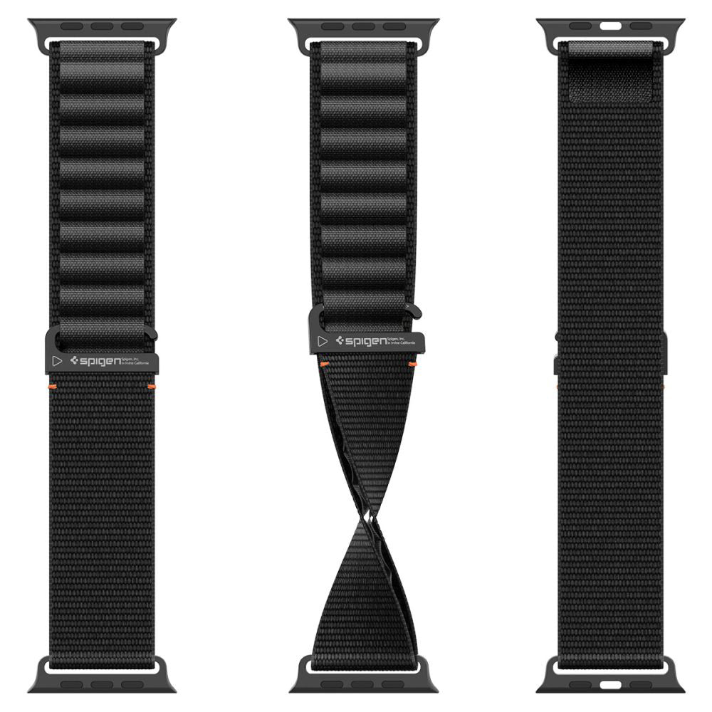 Каишка Spigen WBF1 за Apple Watch 49mm / 46mm / 45mm / 44mm Series, Черна AMP10144