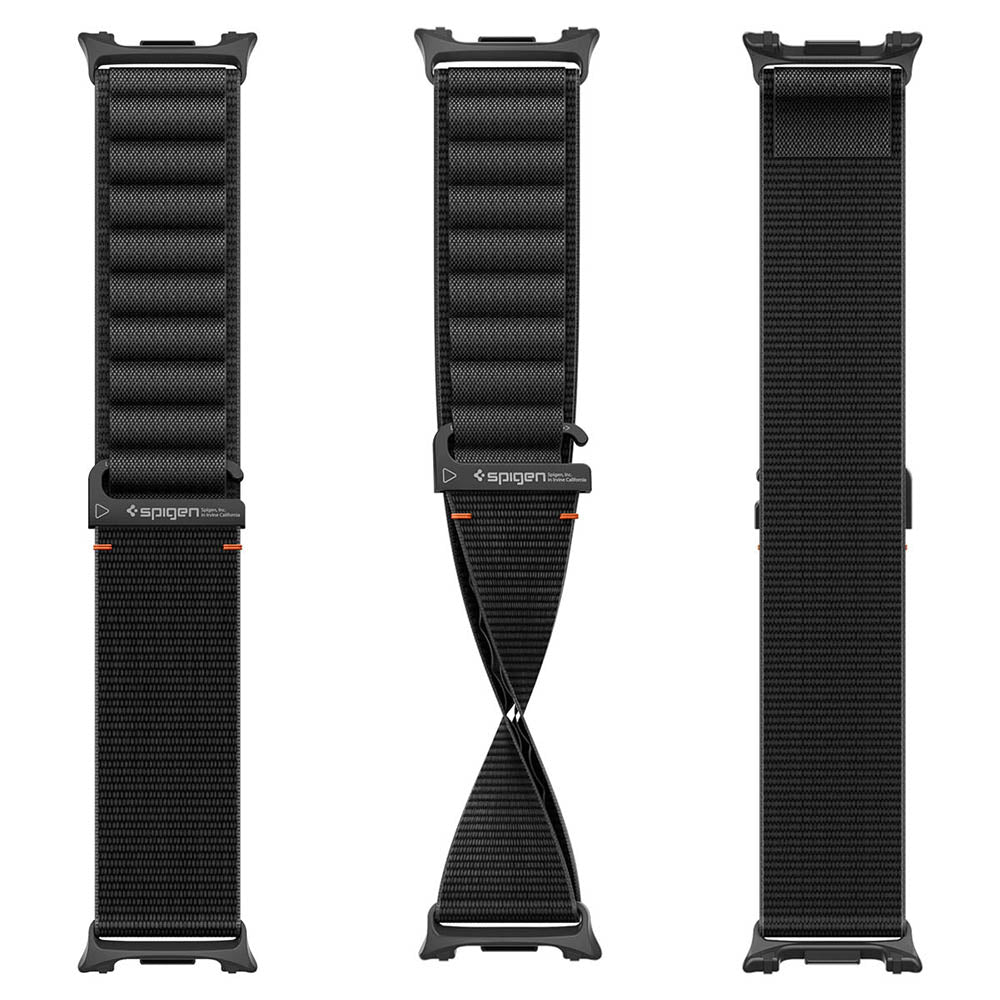 Каишка Spigen WBF1 за Samsung Galaxy Watch9 / Watch8 / Watch8 Classic Series, Черна AMP11607