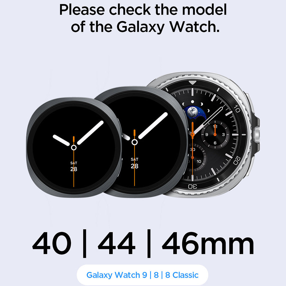 Каишка Spigen WBF1 за Samsung Galaxy Watch9 / Watch8 / Watch8 Classic Series, Черна AMP11607