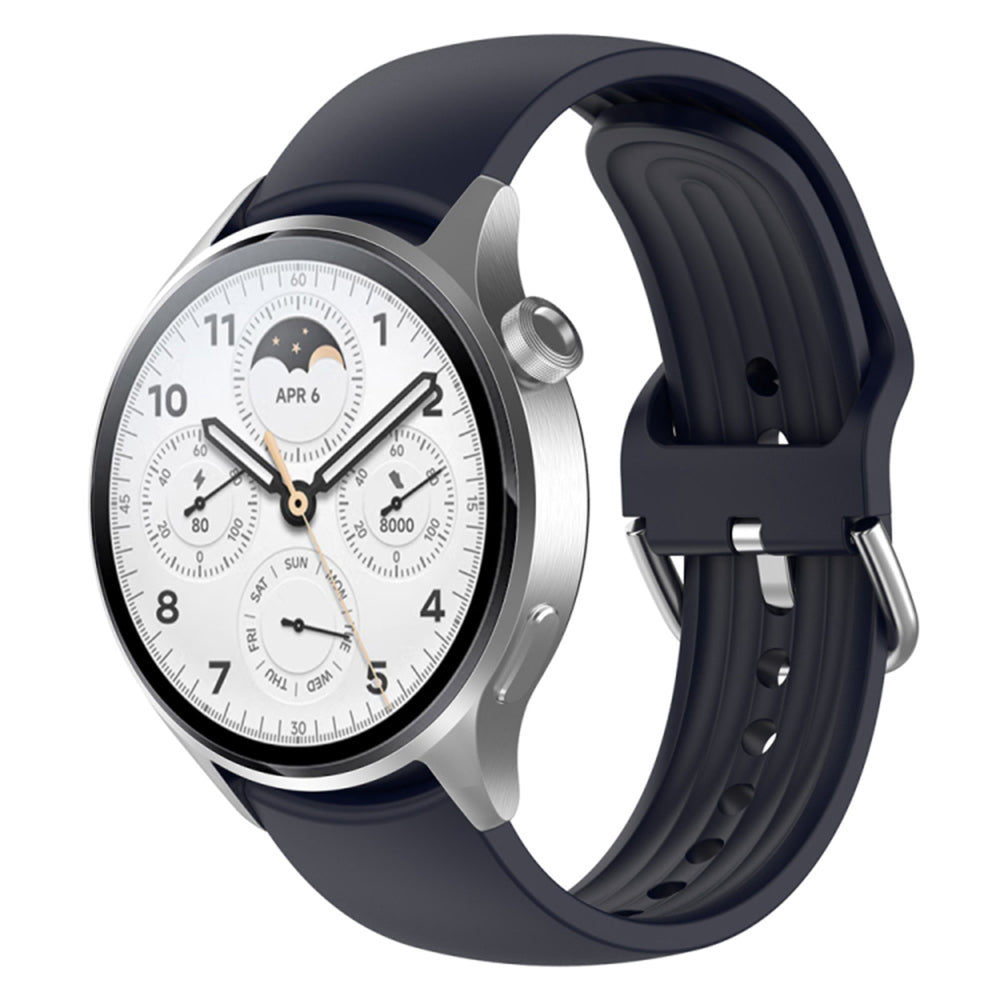 Каишка Techsuit W003 за Huawei Watch / Xiaomi Watch Series, 22mm, Тъмносиня
