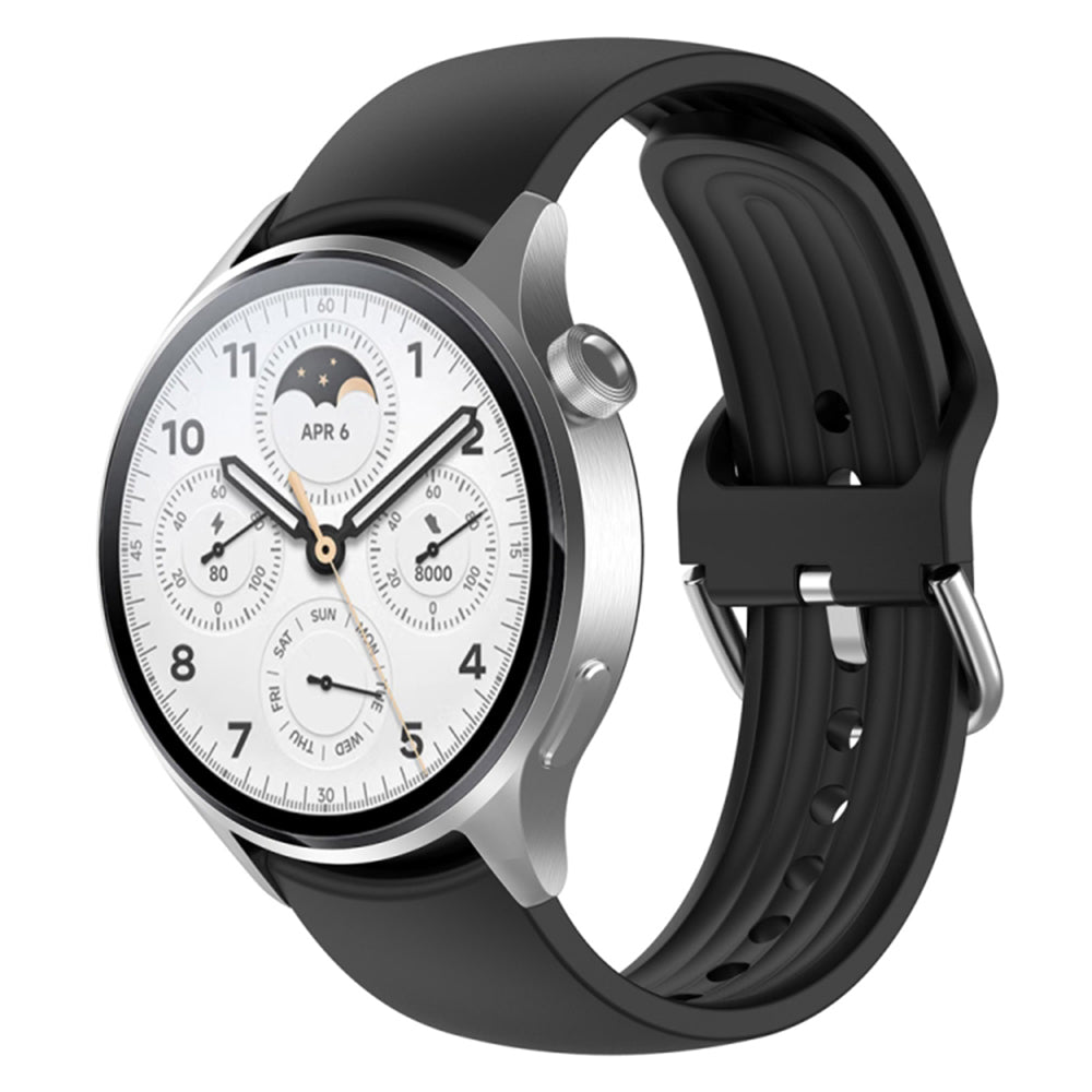Каишка Techsuit W003 за Huawei Watch / Xiaomi Watch Series, 22mm, Черна