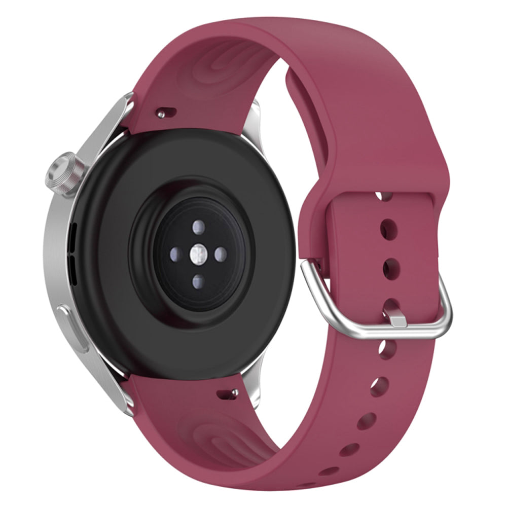 Каишка Techsuit W003 за Huawei Watch / Xiaomi Watch Series, 22mm, Тъмночервена