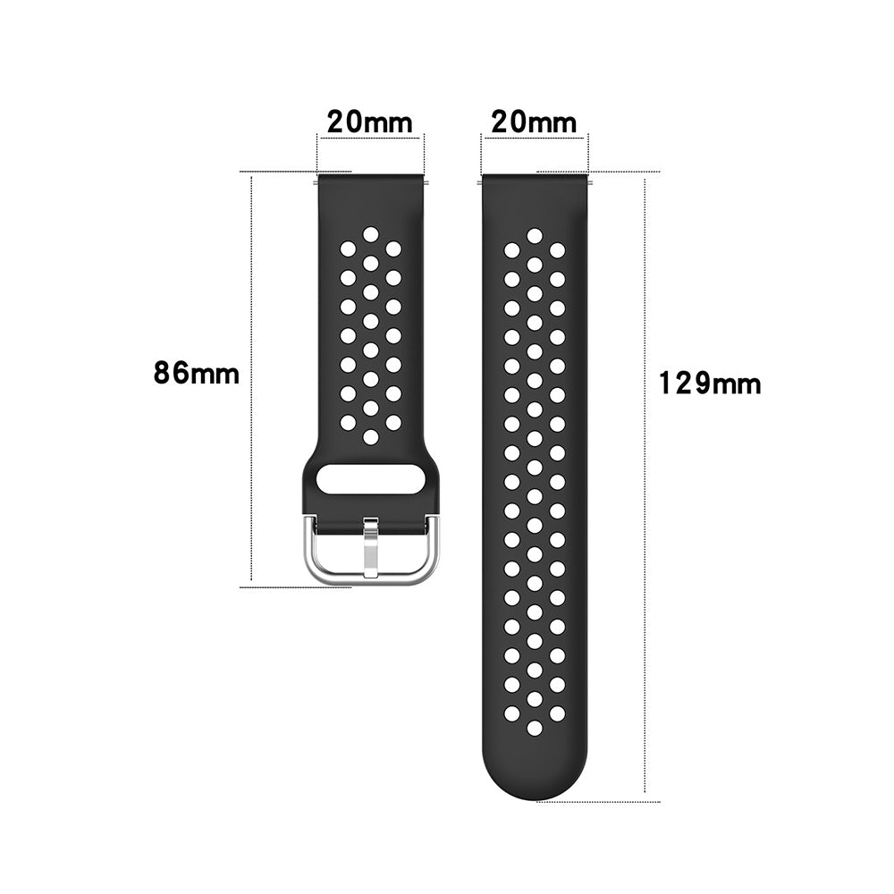 Каишка Techsuit W004 за Samsung Galaxy Watch / Huawei Watch Series, 20mm, Розова
