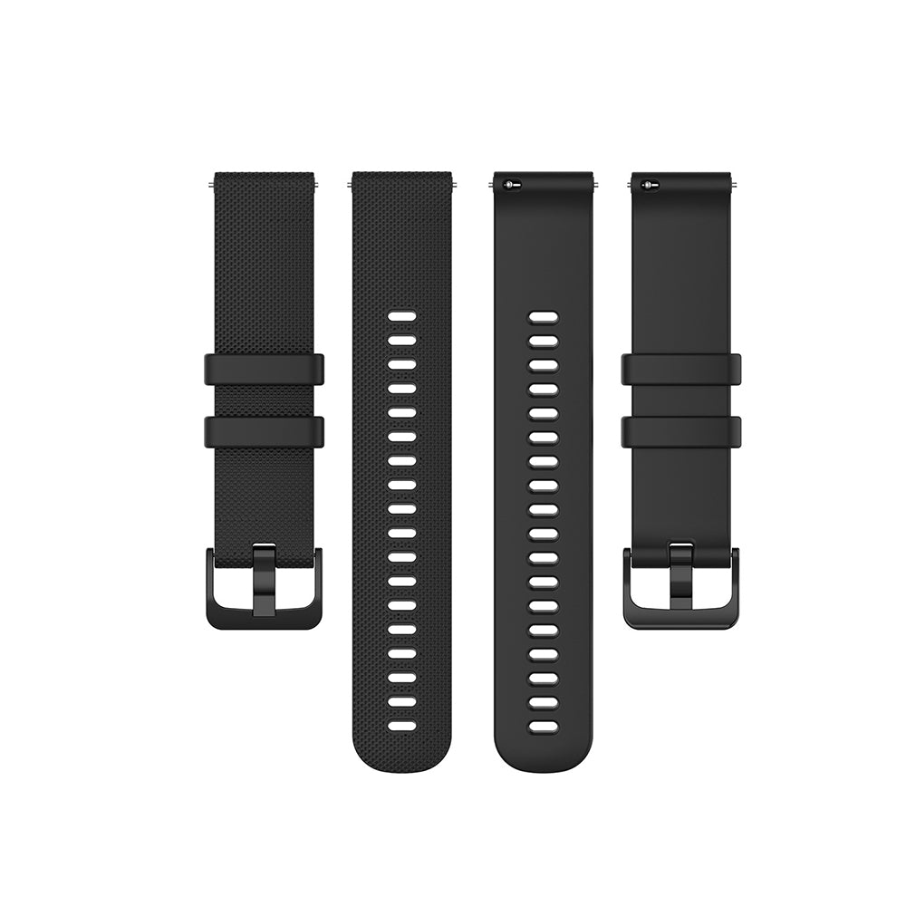 Каишка Techsuit W006 за Huawei Watch / Garmin Watch Series, 18mm, Черна