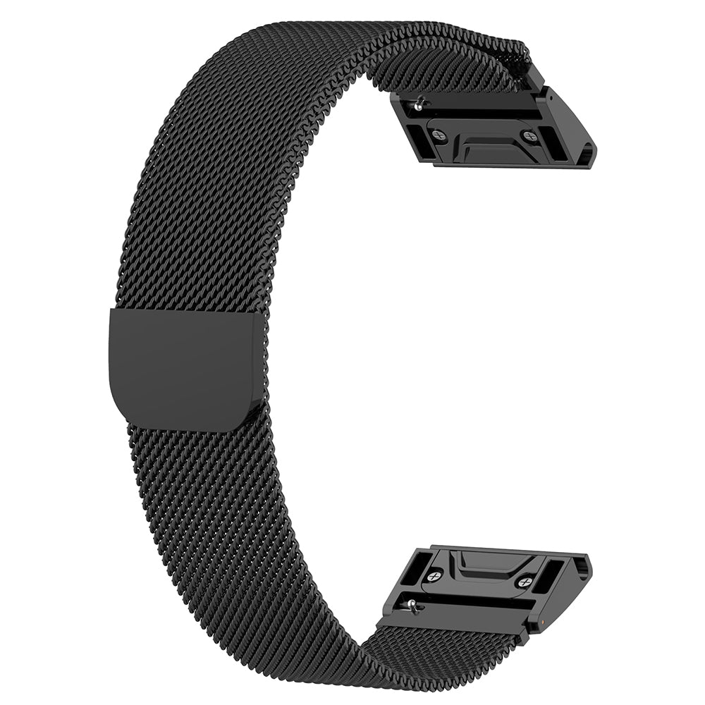 Каишка Techsuit W009 за Garmin Watch Fenix / Forerunner Series, 22mm, Черна