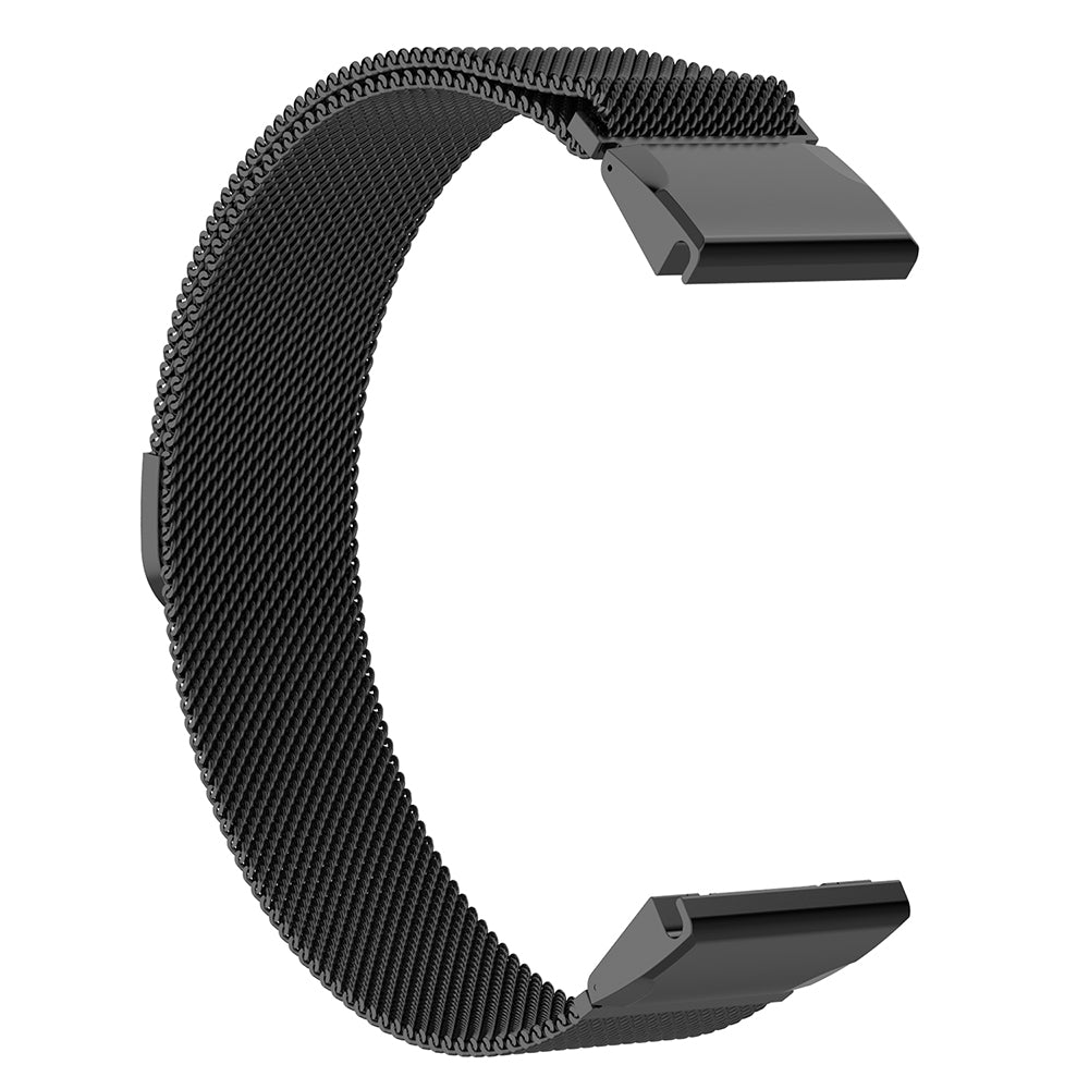 Каишка Techsuit W009 за Garmin Watch Fenix / Forerunner Series, 22mm, Черна