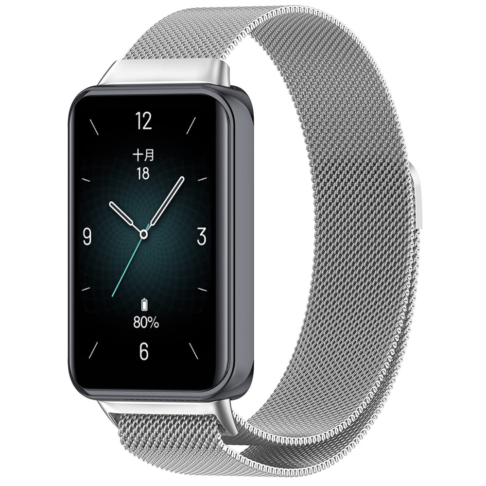 Каишка Techsuit W009 за Honor Band 9, Сребриста