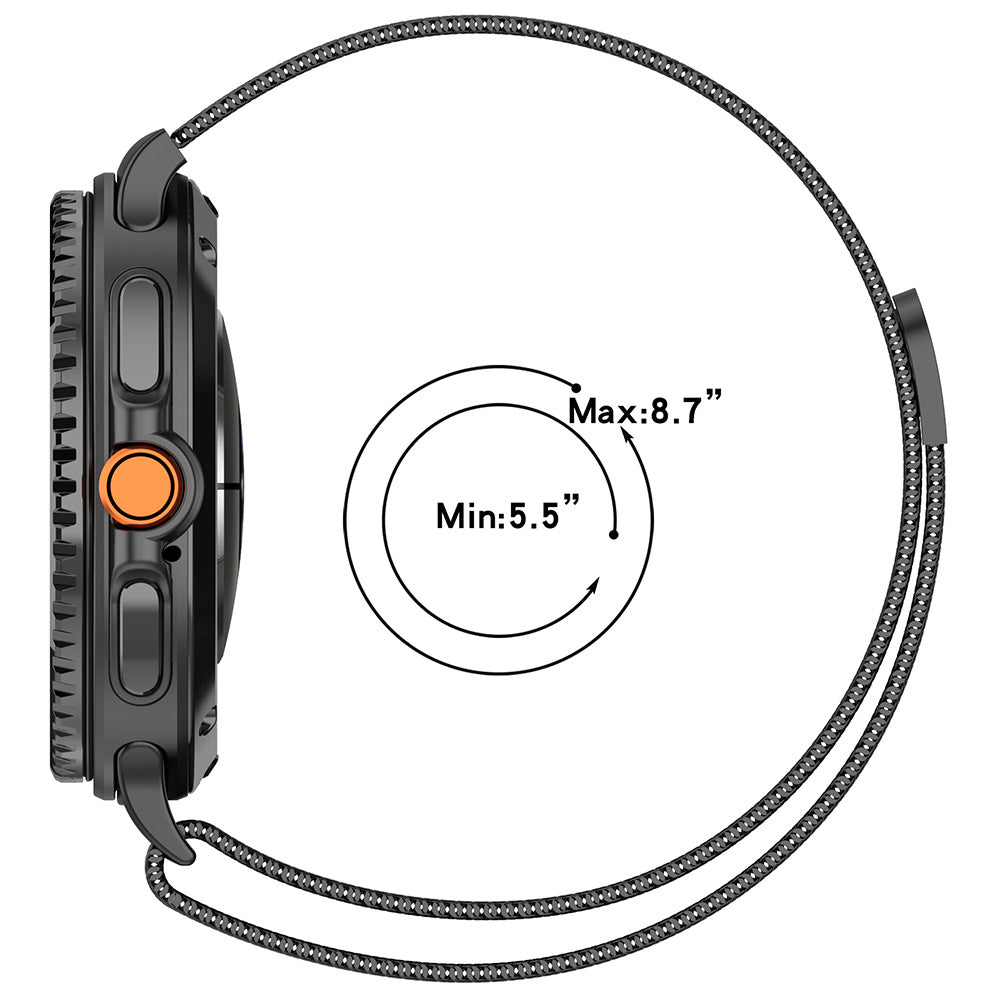 Каишка Techsuit W009 за Samsung Galaxy Watch8 / Watch8 Classic Series, Сивa