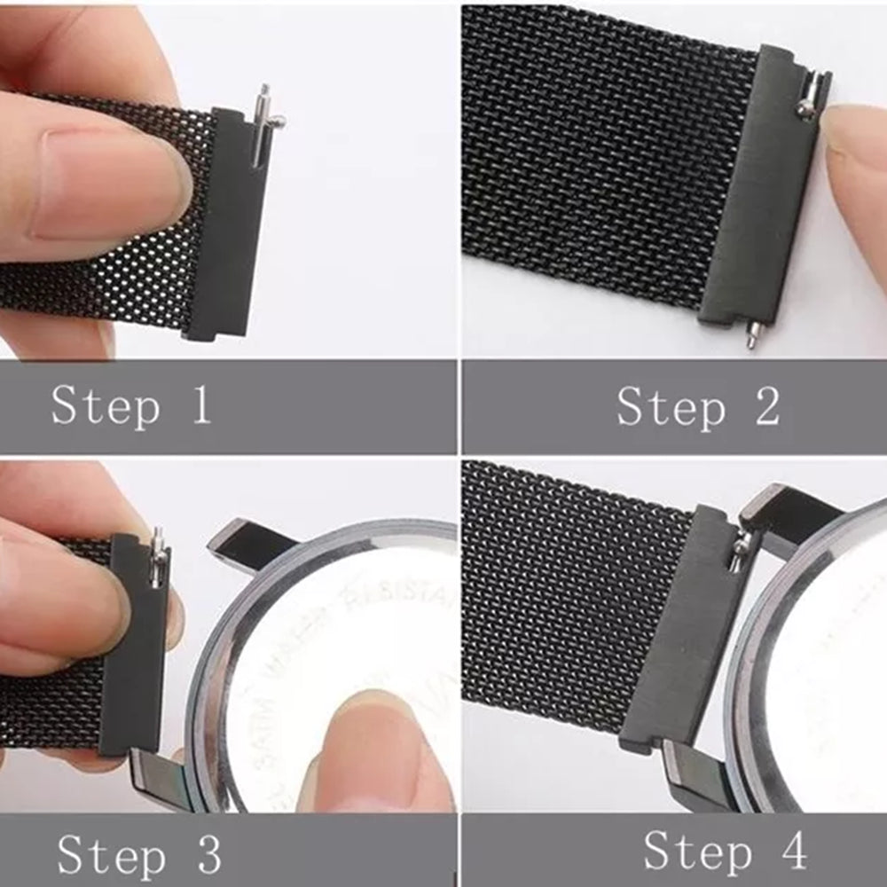 Каишка Techsuit W009 за Samsung Galaxy Watch / Huawei Watch Series, 20mm, Черна