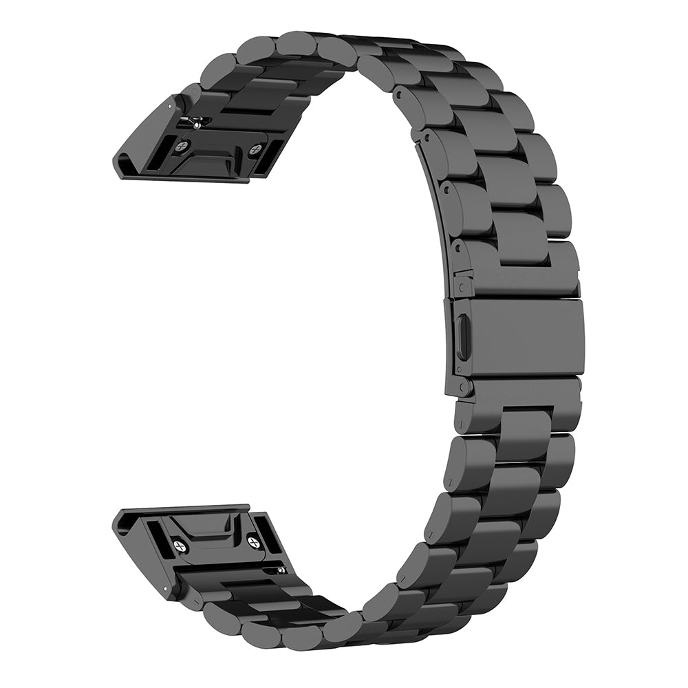 Каишка Techsuit W010 за Garmin Watch Fenix / Forerunner Series, 22mm, Черна
