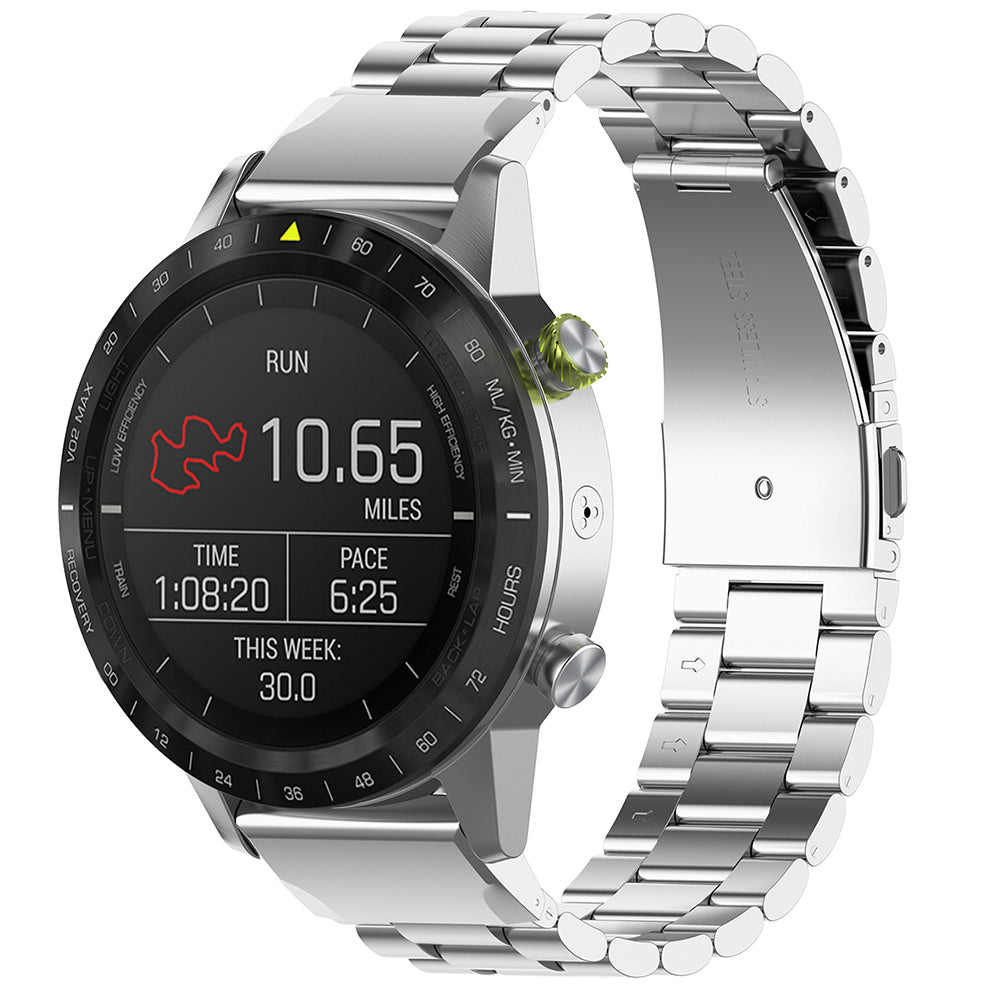 Каишка Techsuit W010 за Garmin Watch Fenix Series, 26mm, Сребриста