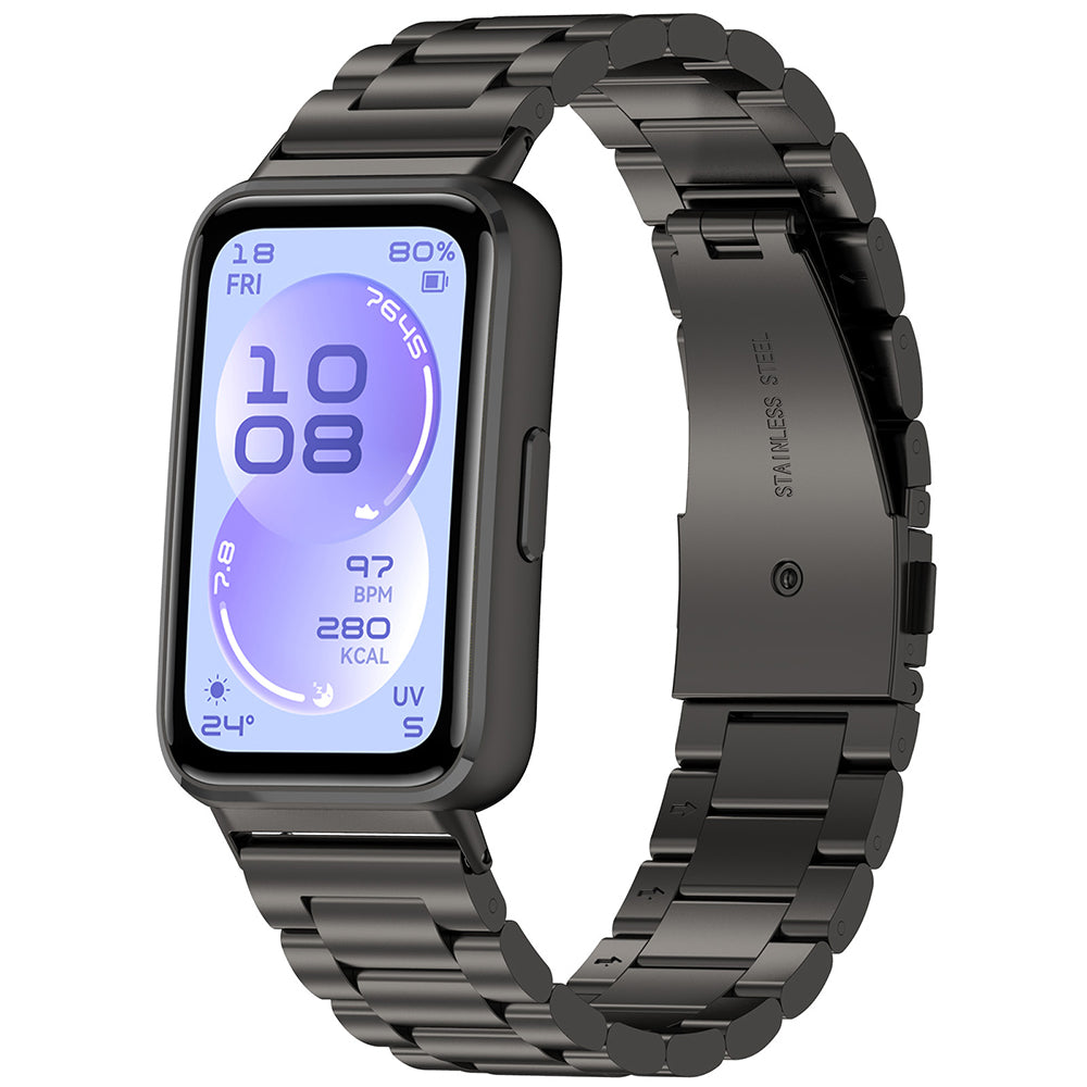 Каишка Techsuit W010 за Huawei Band 11 / 11 Pro, Черна