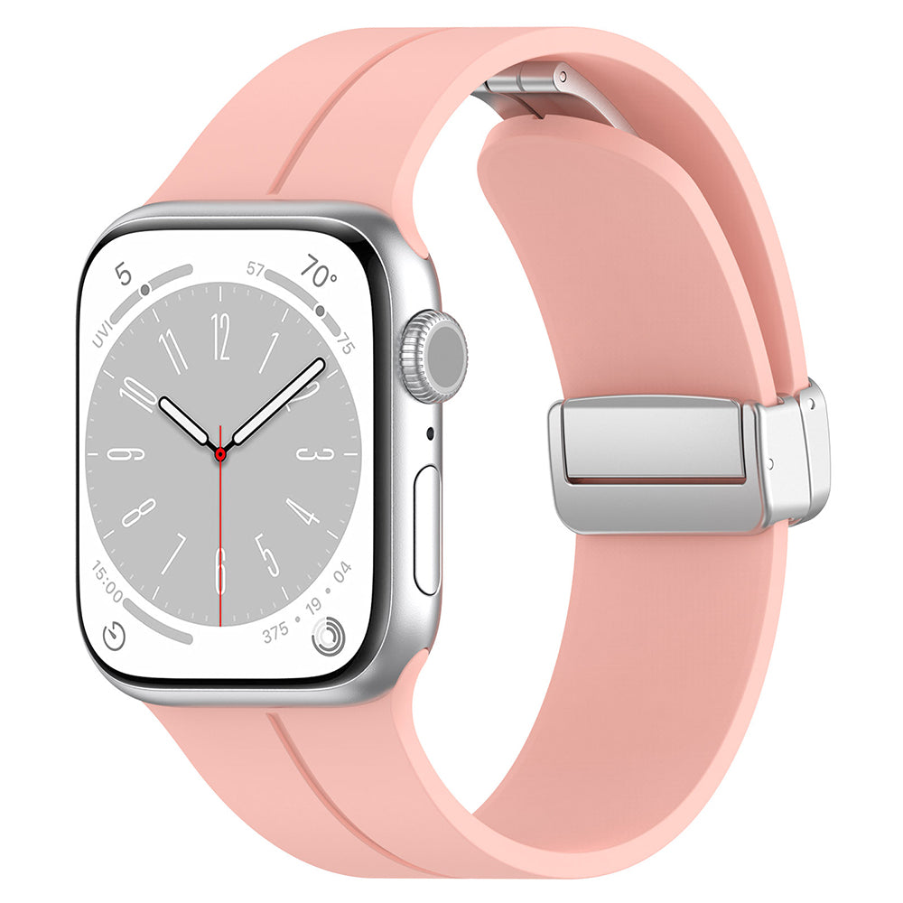 Каишка Techsuit W011 за Apple Watch 49mm / 46mm / 45mm / 44mm / 42mm Series, Розова