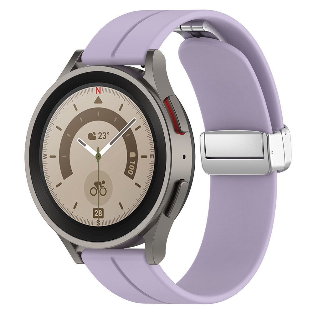 Каишка Techsuit W011 за Samsung Galaxy Watch / Huawei Watch Series, 20mm, Лилаво