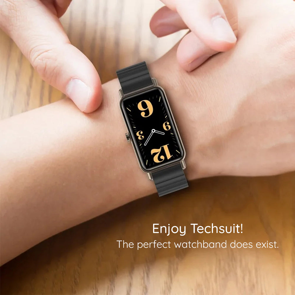 Каишка Techsuit W012 за Apple Watch 42mm / 41mm / 40mm / 38mm Series, Черна