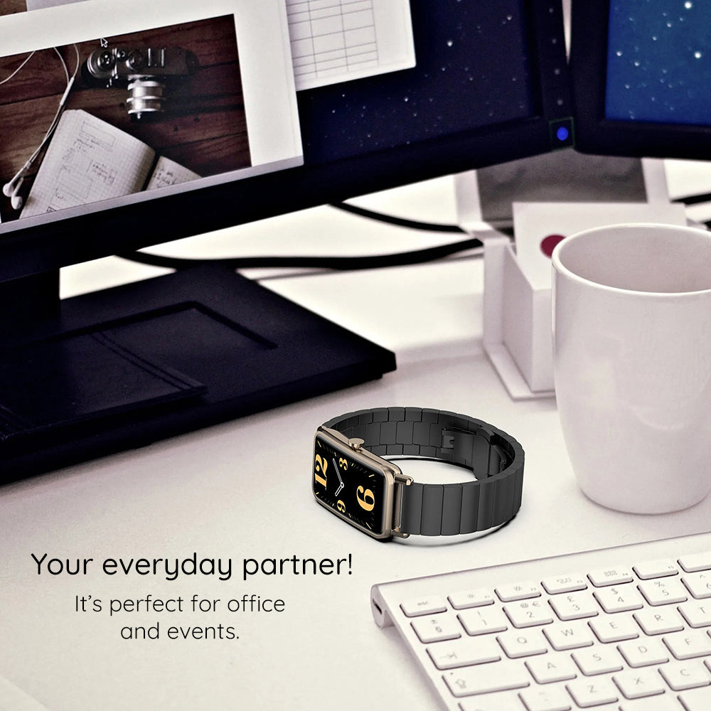 Каишка Techsuit W012 за Apple Watch 42mm / 41mm / 40mm / 38mm Series, Черна