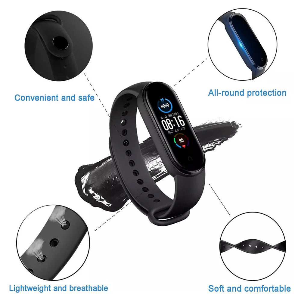 Techsuit W013 Strap for Xiaomi Band / Amazfit Band Series, Dark Blue