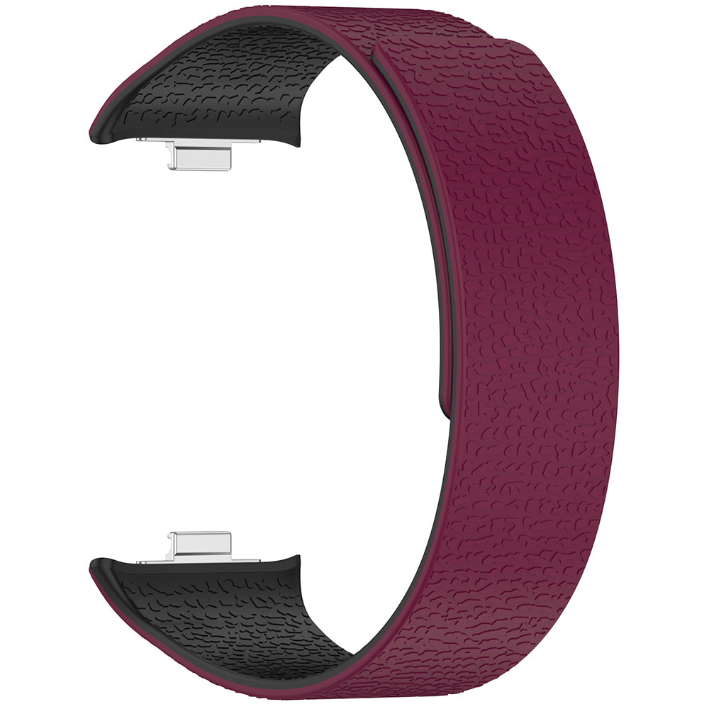Каишка Techsuit W016 за Xiaomi Smart Band / Watch Series, Черночерешова