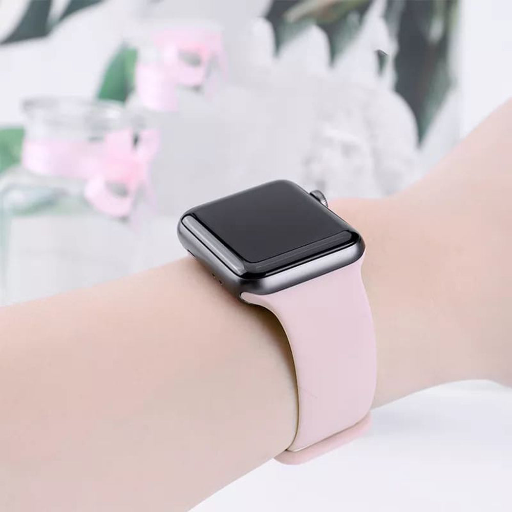 Каишка Techsuit W031 за Apple Watch 42mm / 41mm / 40mm / 38mm Series, бледо розова