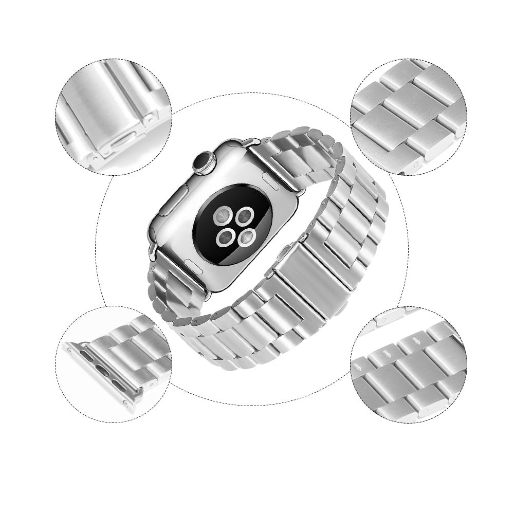 Каишка Techsuit W036 за Apple Watch 49mm / 46mm / 45mm / 44mm / 42mm Series, Сребриста