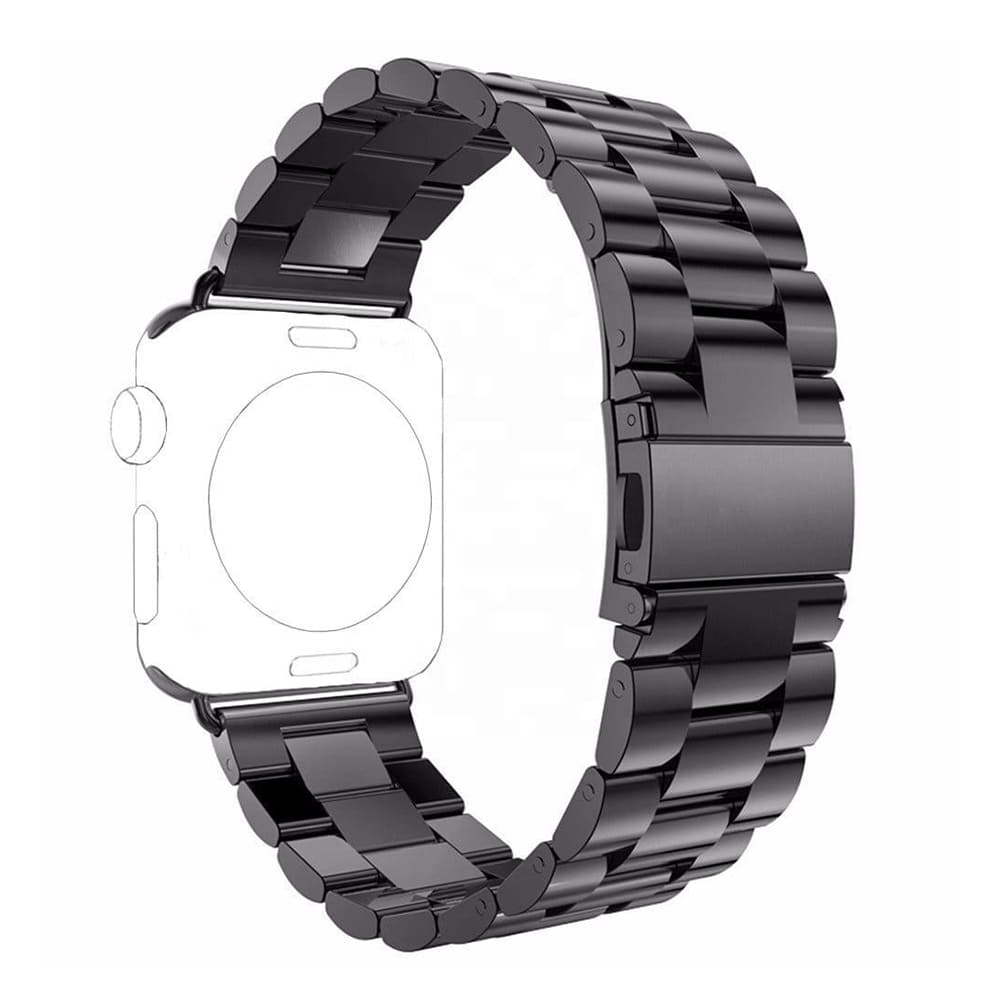 Каишка Techsuit W036 за Apple Watch 49mm / 46mm / 45mm / 44mm / 42mm Series, Черна