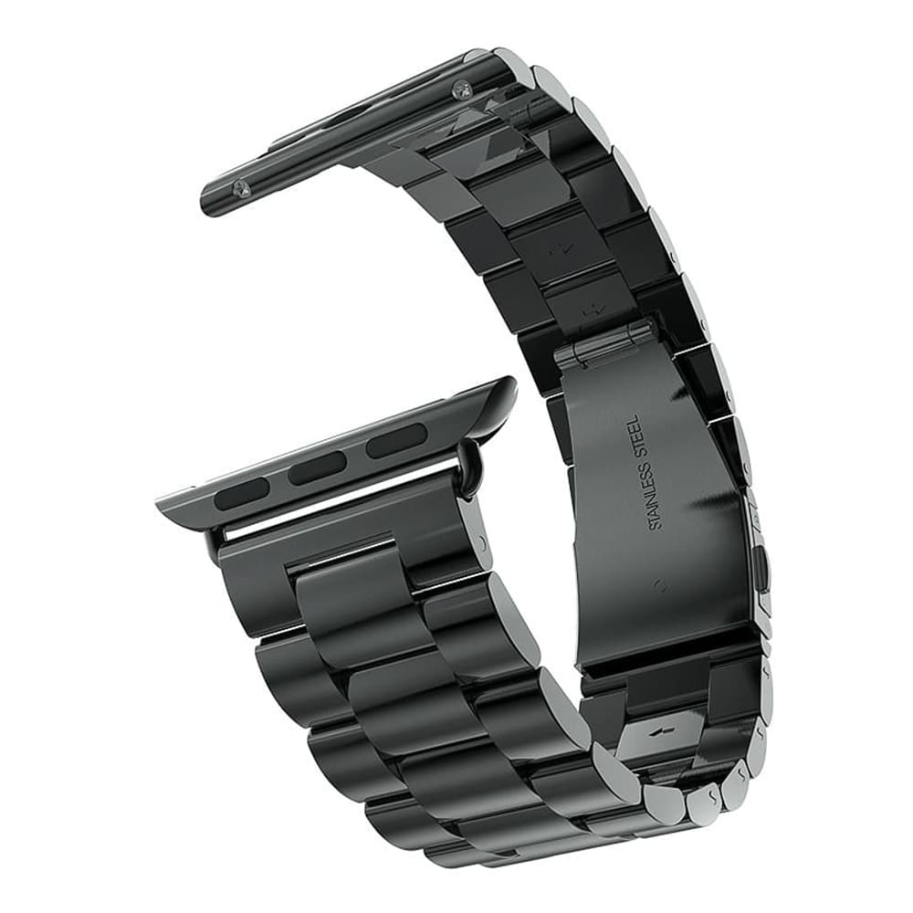 Каишка Techsuit W036 за Apple Watch 49mm / 46mm / 45mm / 44mm / 42mm Series, Черна