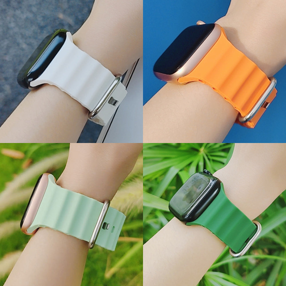 Каишка Techsuit W038 за Apple Watch 42mm / 41mm / 40mm / 38mm Series, Синя
