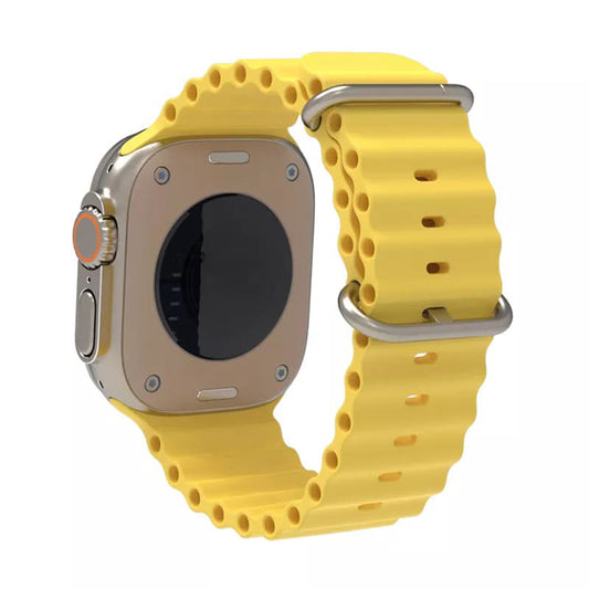 Каишка Techsuit W038 за Apple Watch 49mm / 46mm / 45mm / 44mm / 42mm Series, Жълта