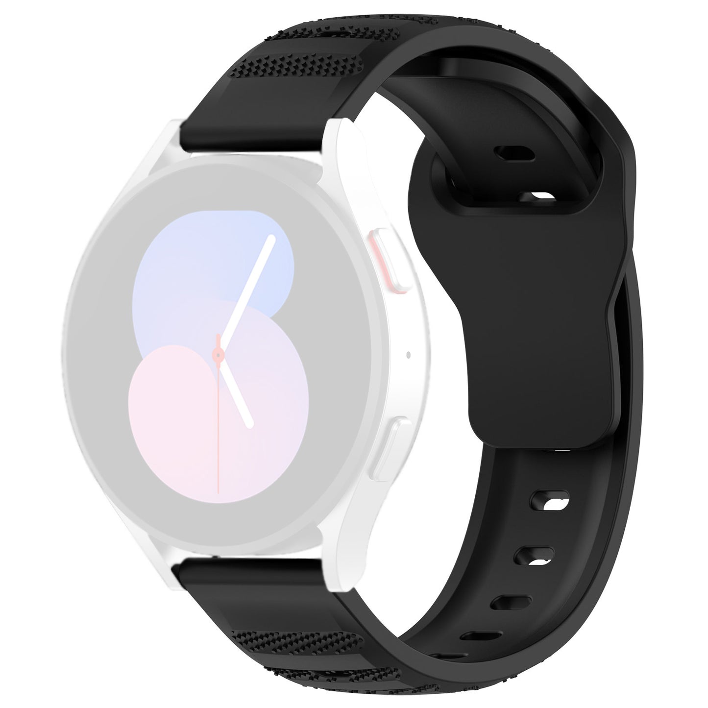 Каишка Techsuit W050 за Huawei Watch / Xiaomi Watch Series, 22mm, Черна