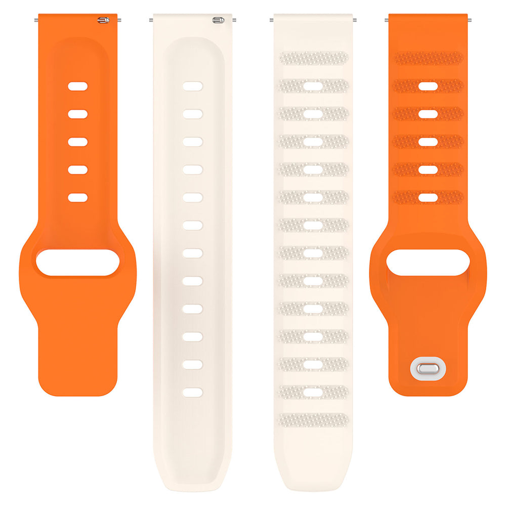Techsuit W050 Strap for Huawei Watch / Xiaomi Watch Series, 22mm, Beige Orange