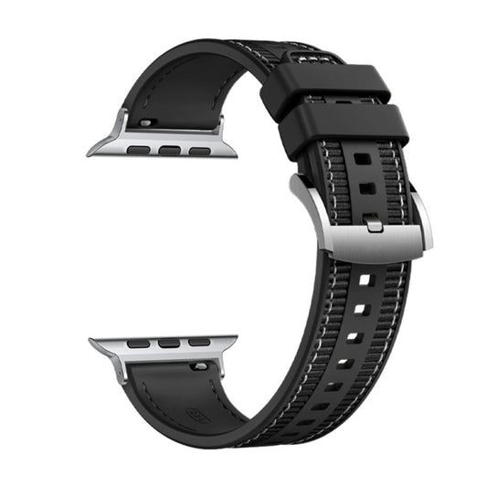 Каишка Techsuit W051 за Apple Watch 42mm / 41mm / 40mm / 38mm Series, Черна