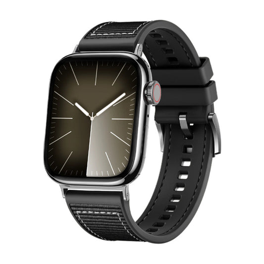 Каишка Techsuit W051 за Apple Watch 42mm / 41mm / 40mm / 38mm Series, Черна
